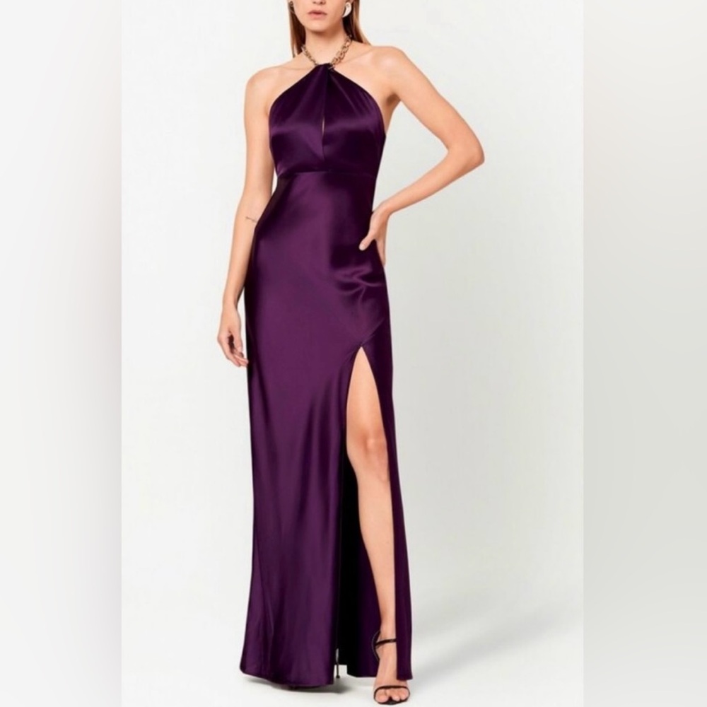 Elegant Purple Evening Gown